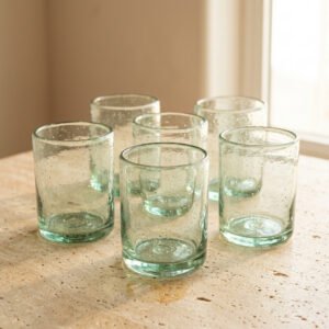 Recycled Glass Tumblers, Set of 6