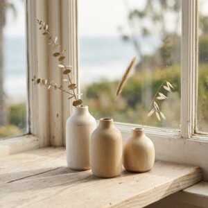 Ceramic Bud Vase Trio