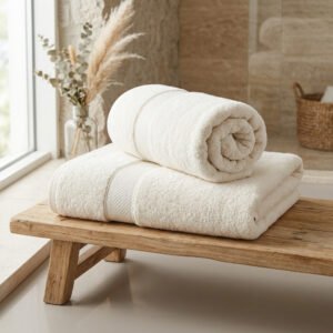 Turkish Cotton Bath Towels, Set of 2