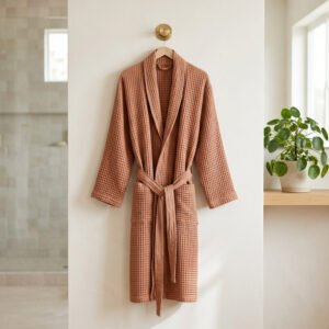 Linen Waffle Bath Robe