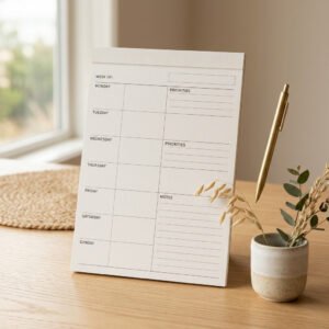 Weekly Desk Planner Pad