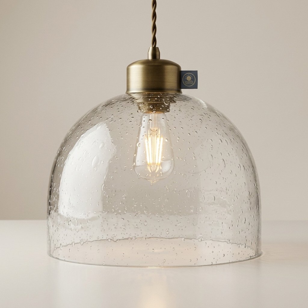 Handblown Glass Dome Pendant
