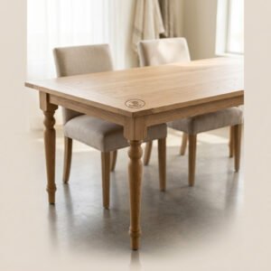 Solid Oak Farmhouse Dining Table