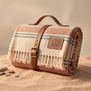Handwoven Cotton Picnic Blanket