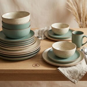 Stoneware Dinnerware Set, Service for 8