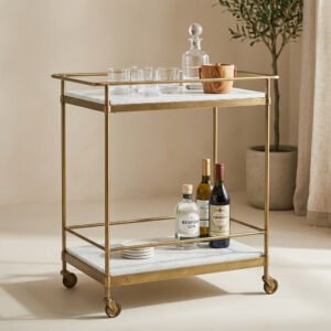 Marble-Top Bar Cart
