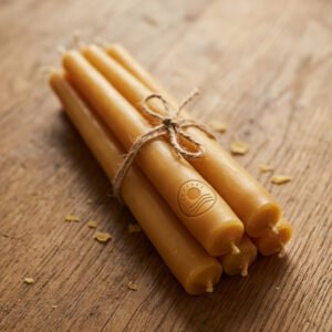 Beeswax Taper Candles, Set of 6
