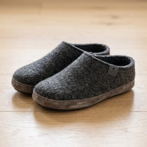 Wool Felt Slippers, Pair